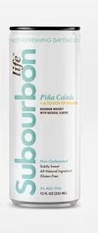 Subourbon Life Pina Colada Bourbon Cocktail 6x4pk - 355ml