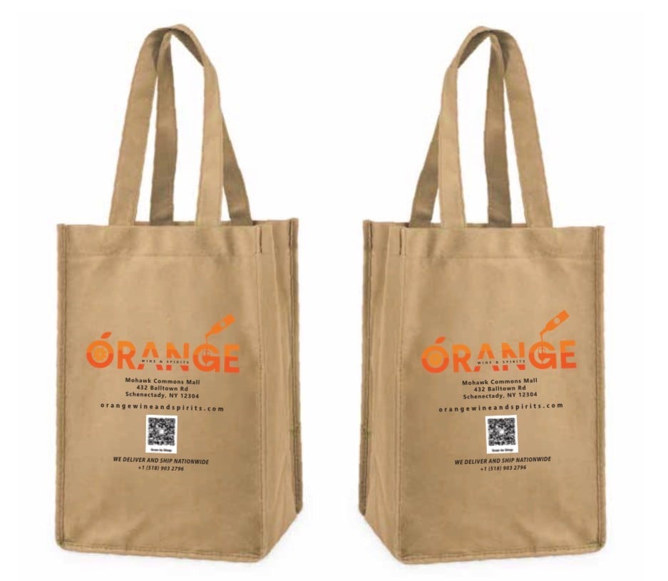 4 BOTTLE BAG NON WOVEN WINE TOTE