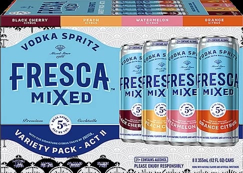 Fresca Mixed Vodka Flavor Pack 355ML 3 / 8pk